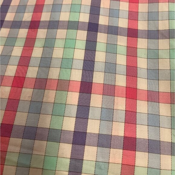 Peter Millar Crown Ease Button Down Casual Shirt Mens L Multicolor Check Plaid - Picture 7 of 8
